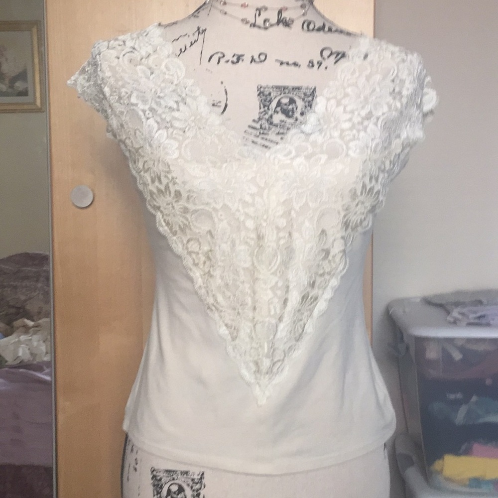 EUC Nicole cream top